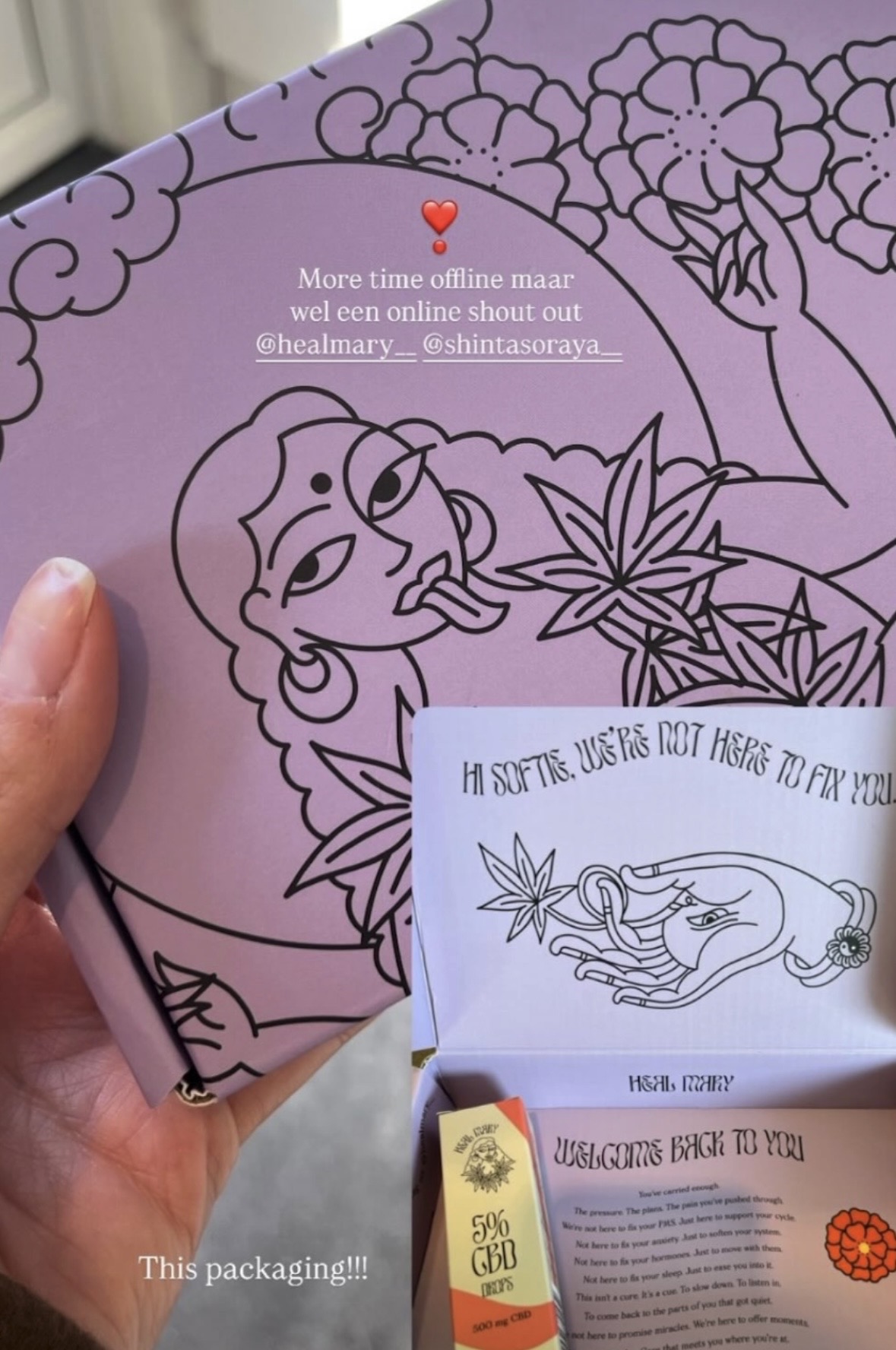 heal mary cbd packaging